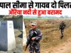 भारत नेपाल सीमा से गायब दो सीमा स्तंभों को ओरिया नदी से नेपाली अधिकारियों ने किया बरामद