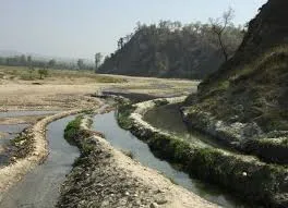 Nepal obstruct water canal of Pandai, the river feed a dozen of Indian villages
