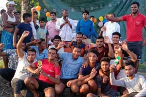 कबड्डी में गायघाट को हराकर मटियरिया की टीम ने ट्रॉफी पर जमाया कब्जा