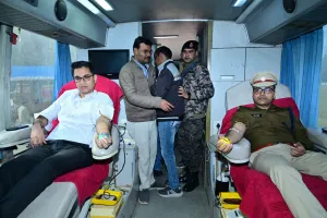 Motihari Police’s Humanity Surfaces, over 130 Donated Bloods