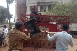 भारी मात्रा में शराब बरामद, 4 गिरफ्तार