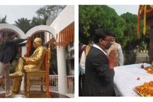 मोतिहारी में बाबा साहेब के परिनिर्वाण दिवस पर याद कर दी श्रद्धाजंलि