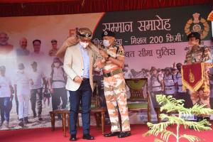 खेल मंत्री ने आईटीबीपी फिट इंडिया मिशन-200 किमी के प्रतिभागियों को किया सम्मानित