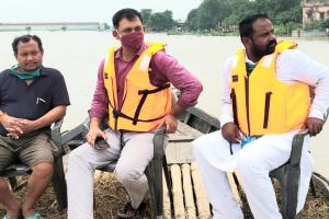 गंगा और बूढ़ी गंडक नदी में पानी का उफान थमा