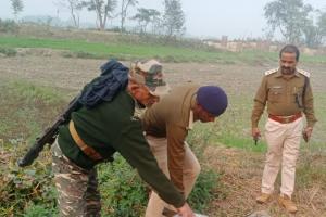 उत्पाद विभाग द्वारा बरामद भट्टी व जावा महुआ किया गया नष्ट