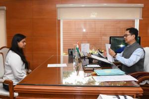 केंद्रीय खेल मंत्री रिजिजू से भाजपा विधायक श्रेयसी सिंह ने की मुलाकात