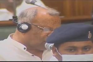बिहार विशेष सशस्त्र पुलिस विधेयक के खिलाफ विपक्षी विधायकों का हंगामा