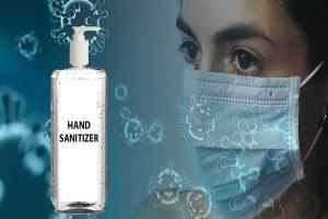 भाजपा नेता ने सरकारी अस्पताल को सौंपे मास्क और सैनिटाइजर