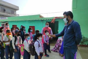 कोविड गाइड लाइन का पालन के साथ जिले में 1 से 5 वर्ग के बच्चों की पढ़ाई शुरू