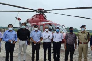 आपदा प्रबंधन विभाग ने जलजमाव वाले क्षेत्रों का किया हवाई सर्वेक्षण