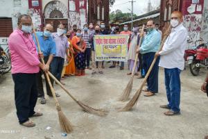 एसएनएस कॉलेज में चलाया गया स्वच्छता अभियान