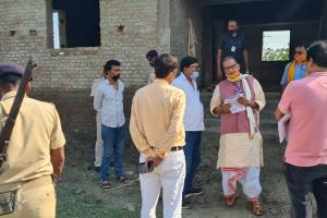 सांसद ने महात्मा गांधी केंद्रीय विश्वविद्यालय के निर्माण स्थल का किया निरीक्षण