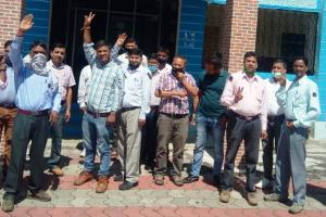 उत्तराखंड जनरल, ओबीसी इंप्लाईज एसोसिएशन ने काली पट्टी बांध कर किया प्रदर्शन