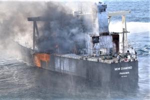 भारत ने बुझाई पनामा के जहाज में लगी आग