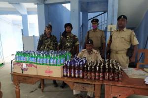 भारी मात्रा में विदेशी शराब जब्त