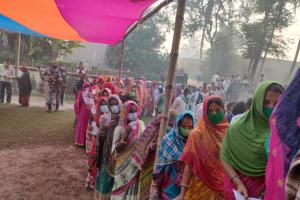 बिहार विधानसभा चुनाव: दोपहर 1 बजे तक 34.82 % मतदान