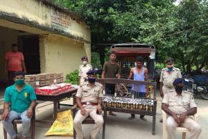 बेतिया से टेम्पो सहित शराब बरामद