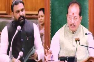 अपने आचरण के लिए मंत्री सम्राट चौधरी ने स्पीकर से मांगी माफी