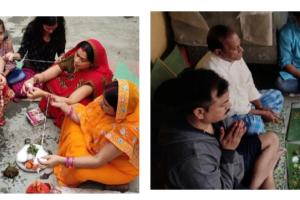 पूर्वी चम्पारण में धूमधाम से मनाई गई भैया दूज एवं चित्रगुप्त पूजा