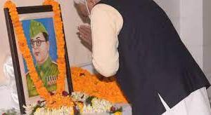 मुख्यमंत्री ने नेताजी की 125वीं जयंती पर दी श्रद्धांजलि