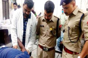 मुठभेड़ : चार बदमाशों को लगी गोली, सिपाही भी चोटिल