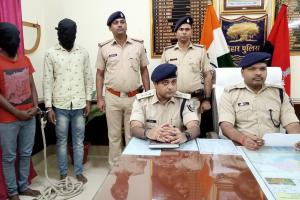 बेगूसराय : कपड़ा व्यवसायी से दस लाख रंगदारी मांगने वाले दो अपराधी गिरफ्तार