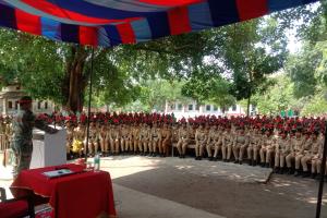 एनसीसी एडिशनल डायरेक्टर ने प्रशिक्षण शिविर का किया निरीक्षण, कैडेटों की समस्या से हुए अवगत