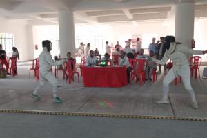 खेल भवन में राज्यस्तरीय तलवारबाजी प्रतियोगिता शुरू, मेजबान पूर्वी चंपारण का पहले दिन दो स्वर्ण व तीन कांस्य पर कब्जा