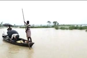 मोतिहारी-शिवहर पथ से उतरने लगा बाढ़ का पानी, परेशानी बरकरार, गंडक के जलस्तर में हो रही गिरावट 