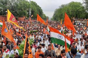 कन्हैया हत्याकांड के विरोध में हजारों की संख्या में जुटा हिंदू समाज, श्रद्धाजंलि के बाद किया सामूहिक हनुमान चालीसा का पाठ