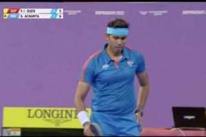 कॉमनवेल्थ गेम्स : टेबल टेनिस पुरूष एकल वर्ग के सेमीफाइनल में पहुंचे अचंता शरथ कमल