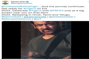 फिल्म 'एक था टाइगर' की रिलीज को 10 साल पूरे, सलमान ने वीडियो शेयर कर लिखा- ...और जर्नी जारी है