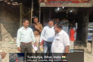 तुरकौलिया मे अतिक्रमणकारियों पर शामत