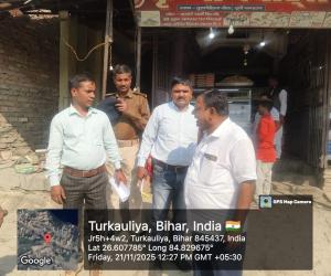 तुरकौलिया मे अतिक्रमणकारियों पर शामत