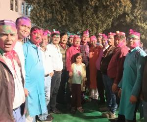 चित्रांश अधिवक्ता मंच ने मनाया होली मिलन समारोह, पारंपरिक गीतों पर झूमे लोग