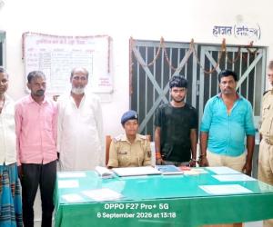 तुरकौलिया में पुलिस का वारंटियों पर शिकंजा, पांच गैर जमानतीय वारंटी गिरफ्तार